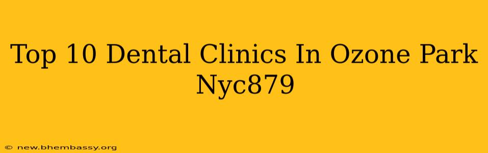 Top 10 Dental Clinics In Ozone Park Nyc879