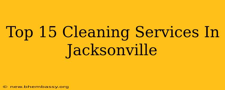 Top 15 Cleaning Services In Jacksonville